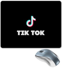 Заказать коврик для мышки в Москве. Коврик для мышки Tik Tok от THE_NISE  - готовые дизайны и нанесение принтов.