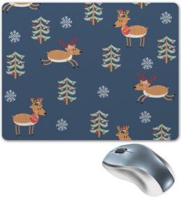 Заказать коврик для мышки в Москве. Коврик для мышки Новый год от ZVER  - готовые дизайны и нанесение принтов.