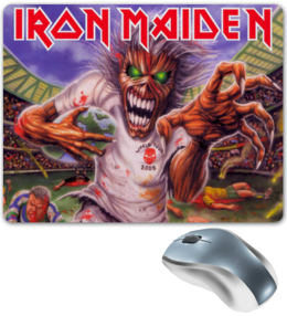 Заказать коврик для мышки в Москве. Коврик для мышки Iron Maiden Band от Leichenwagen - готовые дизайны и нанесение принтов.