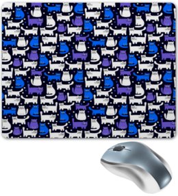 Заказать коврик для мышки в Москве. Коврик для мышки Цветные котята от THE_NISE  - готовые дизайны и нанесение принтов.