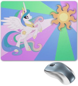 Заказать коврик для мышки в Москве. Коврик для мышки Princess Celestia Color Line от shadow_dash - готовые дизайны и нанесение принтов.