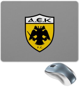 Заказать коврик для мышки в Москве. Коврик для мышки  AEK FC от THE_NISE  - готовые дизайны и нанесение принтов.
