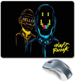 Заказать коврик для мышки в Москве. Коврик для мышки Daft Punk от THE_NISE  - готовые дизайны и нанесение принтов.