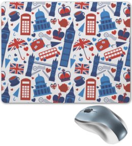 Заказать коврик для мышки в Москве. Коврик для мышки Великобритания от Polilog - готовые дизайны и нанесение принтов.