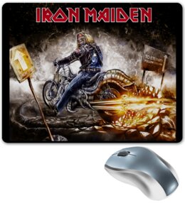 Заказать коврик для мышки в Москве. Коврик для мышки IRON MAIDEN .  от irokezguronpekotapach.sand2016@yandex.ru - готовые дизайны и нанесение принтов.