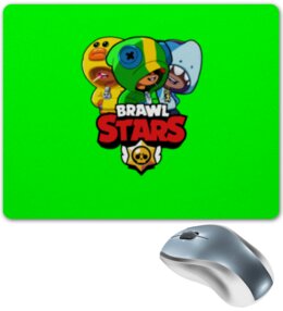 Заказать коврик для мышки в Москве. Коврик для мышки Brawl Stars LEON TRIO от vista12761@rambler.ru - готовые дизайны и нанесение принтов.