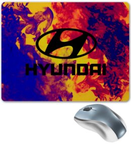 Заказать коврик для мышки в Москве. Коврик для мышки Hyundai от THE_NISE  - готовые дизайны и нанесение принтов.