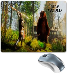 Заказать коврик для мышки в Москве. Коврик для мышки New World от THE_NISE  - готовые дизайны и нанесение принтов.