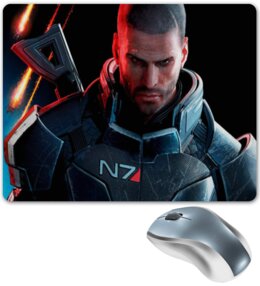 Заказать коврик для мышки в Москве. Коврик для мышки Mass Effect от THE_NISE  - готовые дизайны и нанесение принтов.
