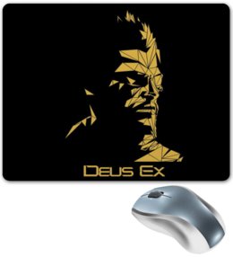 Заказать коврик для мышки в Москве. Коврик для мышки Deus Ex от GeekFox  - готовые дизайны и нанесение принтов.