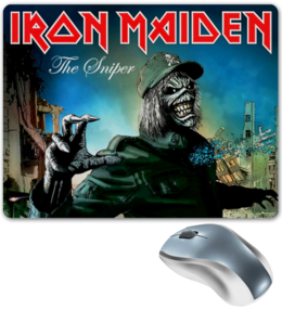 Заказать коврик для мышки в Москве. Коврик для мышки Iron Maiden Band от Leichenwagen - готовые дизайны и нанесение принтов.