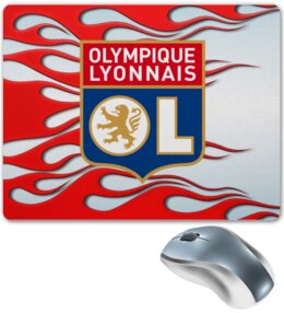 Заказать коврик для мышки в Москве. Коврик для мышки Olympique Lyonnais от THE_NISE  - готовые дизайны и нанесение принтов.