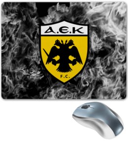 Заказать коврик для мышки в Москве. Коврик для мышки AEK FC от THE_NISE  - готовые дизайны и нанесение принтов.
