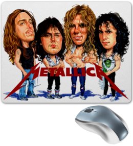 Заказать коврик для мышки в Москве. Коврик для мышки Metallica от Leichenwagen - готовые дизайны и нанесение принтов.