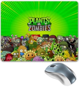 Заказать коврик для мышки в Москве. Коврик для мышки PLANTS VS ZOMBIES от geekbox - готовые дизайны и нанесение принтов.