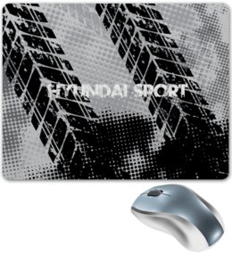 Заказать коврик для мышки в Москве. Коврик для мышки Hyundai sport от THE_NISE  - готовые дизайны и нанесение принтов.