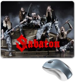 Заказать коврик для мышки в Москве. Коврик для мышки Sabaton от THE_NISE  - готовые дизайны и нанесение принтов.