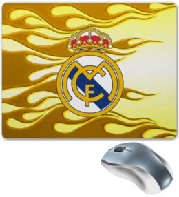 Заказать коврик для мышки в Москве. Коврик для мышки Real Madrid от THE_NISE  - готовые дизайны и нанесение принтов.