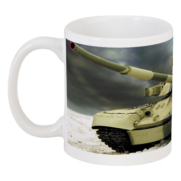 Printio Кружка Военный танк кружка с принтом подарок другу желтая смешная картинка кружка с рисунком кружка в подарок кружка для чая