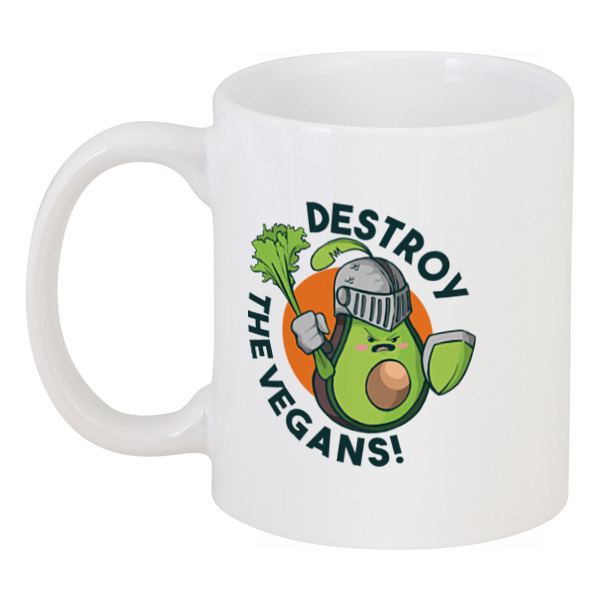 Printio Кружка Destroy the vegans printio детская футболка классическая унисекс destroy the vegans
