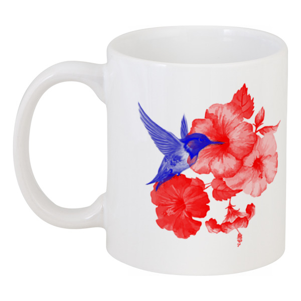 Printio Кружка Кружка колибри и лилии кружка с принтом череп стильная другу парню кружка с рисунком кружка в подарок кружка для чая