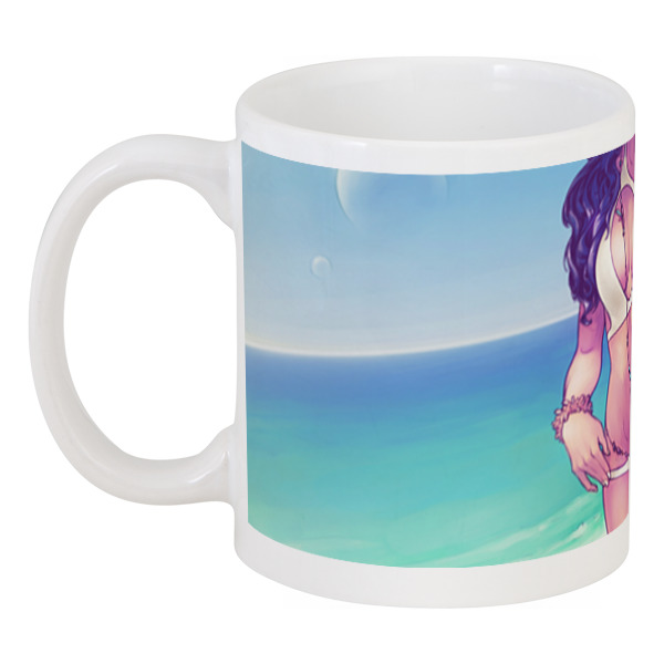 Printio Кружка Девушка на пляже силиконовый чехол на realme v15 девушка на пляже для реалми ви 15