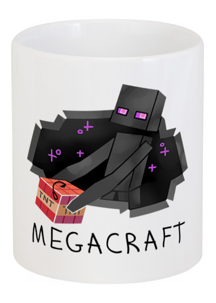Заказать кружку в Москве. Кружка Эндермен MegaCraft от Andrei Andrei - готовые дизайны и нанесение принтов.