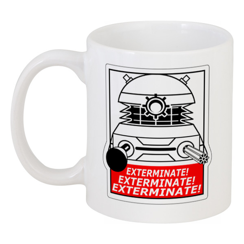 Заказать кружку в Москве. Кружка Exterminate! Далек от geekbox - готовые дизайны и нанесение принтов.