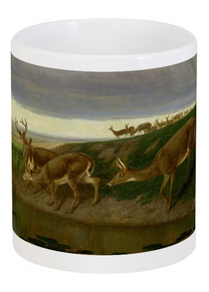 Заказать кружку в Москве. Кружка Deer on the Prairie от trend - готовые дизайны и нанесение принтов.