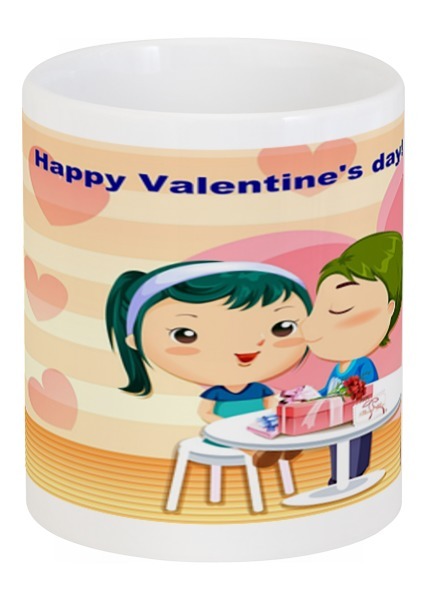 Заказать кружку в Москве. Кружка Happy Valentine's Day от Leichenwagen - готовые дизайны и нанесение принтов.