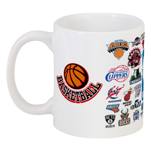 Заказать кружку в Москве. Кружка NBA. Национальная баскетбольная ассоциация от Виктор Гришин - готовые дизайны и нанесение принтов.