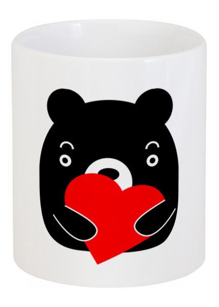 Заказать кружку в Москве. Кружка Влюбленный медвежонок от cooldesign  - готовые дизайны и нанесение принтов.