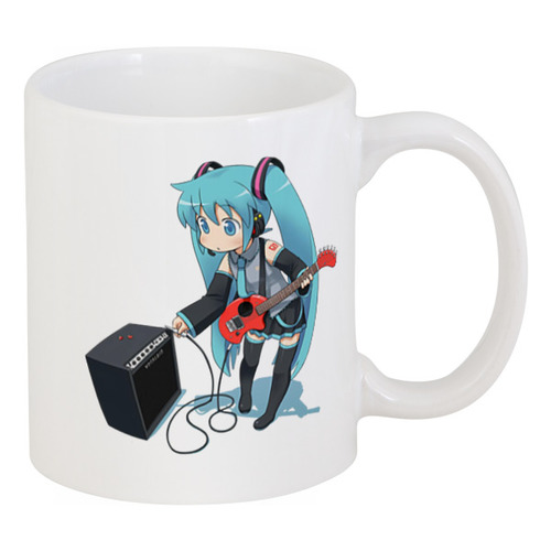 Заказать кружку в Москве. Кружка Hatsune Miku от Дана Столыпина - готовые дизайны и нанесение принтов.