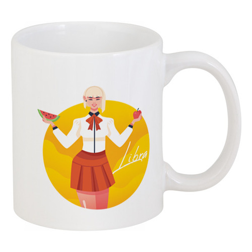 Заказать кружку в Москве. Кружка Зодиак - Весы от printeriumstore@gmail.com - готовые дизайны и нанесение принтов.