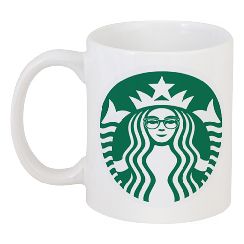 Заказать кружку в Москве. Кружка Starbucks Hipster от Jimmy Flash - готовые дизайны и нанесение принтов.
