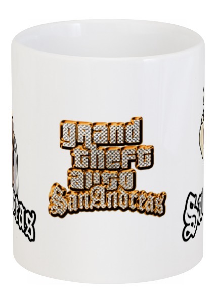 Заказать кружку в Москве. Кружка Grand Theft Auto San Andreas от Nalivaev - готовые дизайны и нанесение принтов.