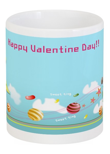 Заказать кружку в Москве. Кружка Happy Valentine's Day от Leichenwagen - готовые дизайны и нанесение принтов.