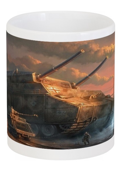 Заказать кружку в Москве. Кружка World of Tanks (Ratte) от Leichenwagen - готовые дизайны и нанесение принтов.