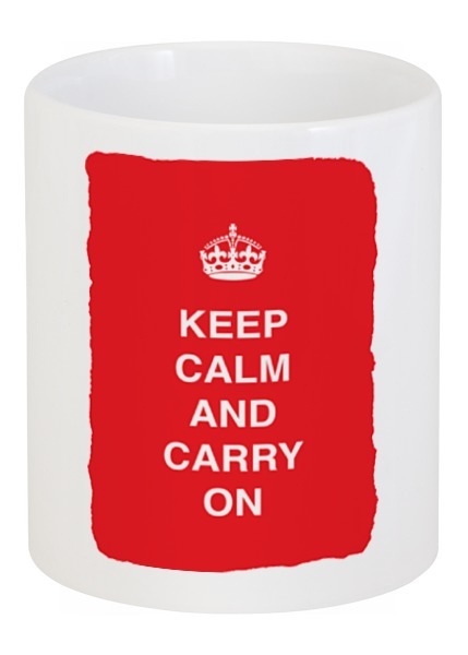 Заказать кружку в Москве. Кружка Keep calm and carry on от zen4@bk.ru - готовые дизайны и нанесение принтов.
