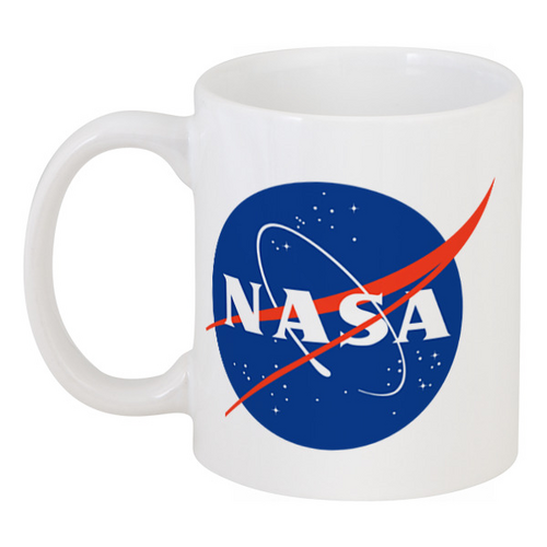 Заказать кружку в Москве. Кружка NASA | НАСА от The Spaceway  - готовые дизайны и нанесение принтов.