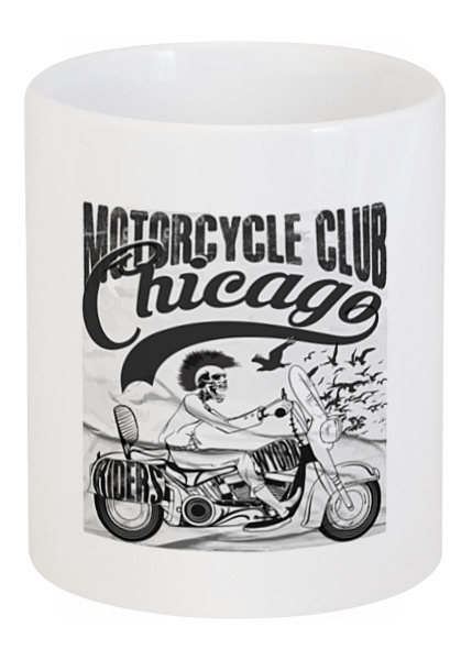 Заказать кружку в Москве. Кружка Motorcycles club от THE_NISE  - готовые дизайны и нанесение принтов.