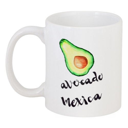 Заказать кружку в Москве. Кружка Avocado Mexica от Liby - готовые дизайны и нанесение принтов.
