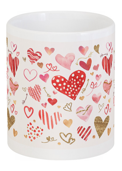 Заказать кружку в Москве. Кружка День святого Валентина от FireFoxa - готовые дизайны и нанесение принтов.