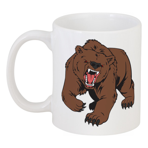 Заказать кружку в Москве. Кружка BEAR / Медведь от crash - готовые дизайны и нанесение принтов.