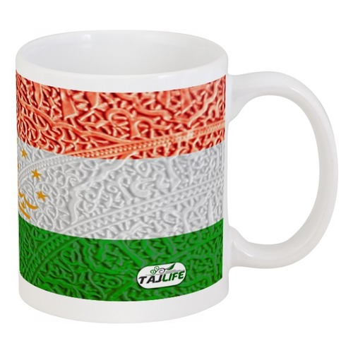 Заказать кружку в Москве. Кружка Флаг Таджикистана от TAJLIFE - готовые дизайны и нанесение принтов.