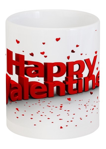 Заказать кружку в Москве. Кружка Happy Valentine's Day от Leichenwagen - готовые дизайны и нанесение принтов.