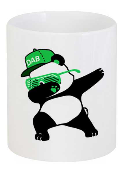 Заказать кружку в Москве. Кружка Dab Panda  от DESIGNER   - готовые дизайны и нанесение принтов.