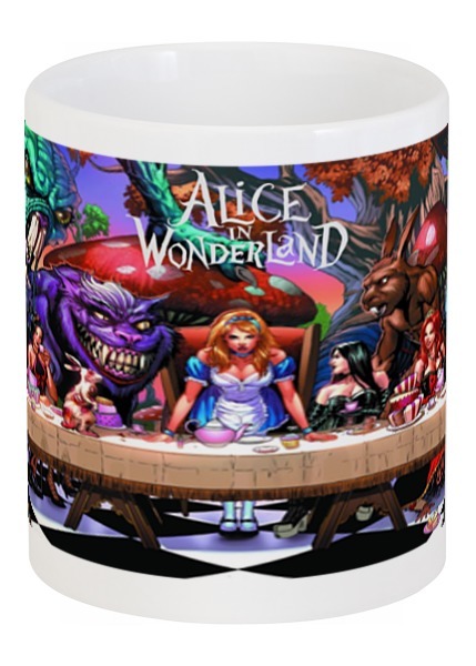 Заказать кружку в Москве. Кружка Alice in Wonderland от Leichenwagen - готовые дизайны и нанесение принтов.