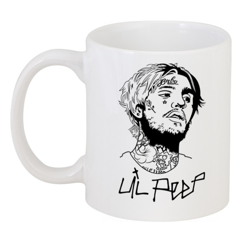 Заказать кружку в Москве. Кружка Lil Peep от geekbox - готовые дизайны и нанесение принтов.
