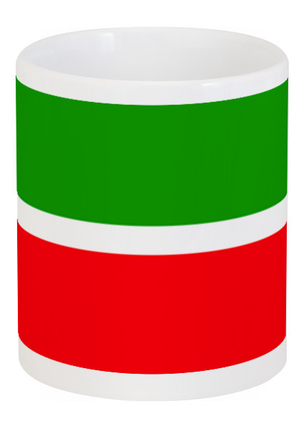 Заказать кружку в Москве. Кружка Флаг Татарстана от Kibet  - готовые дизайны и нанесение принтов.